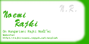 noemi rajki business card